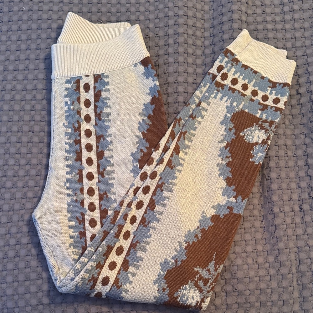 Women's Patterned Knit Joggers